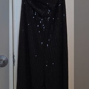Source Unknown Black Sequin Jumpsuit